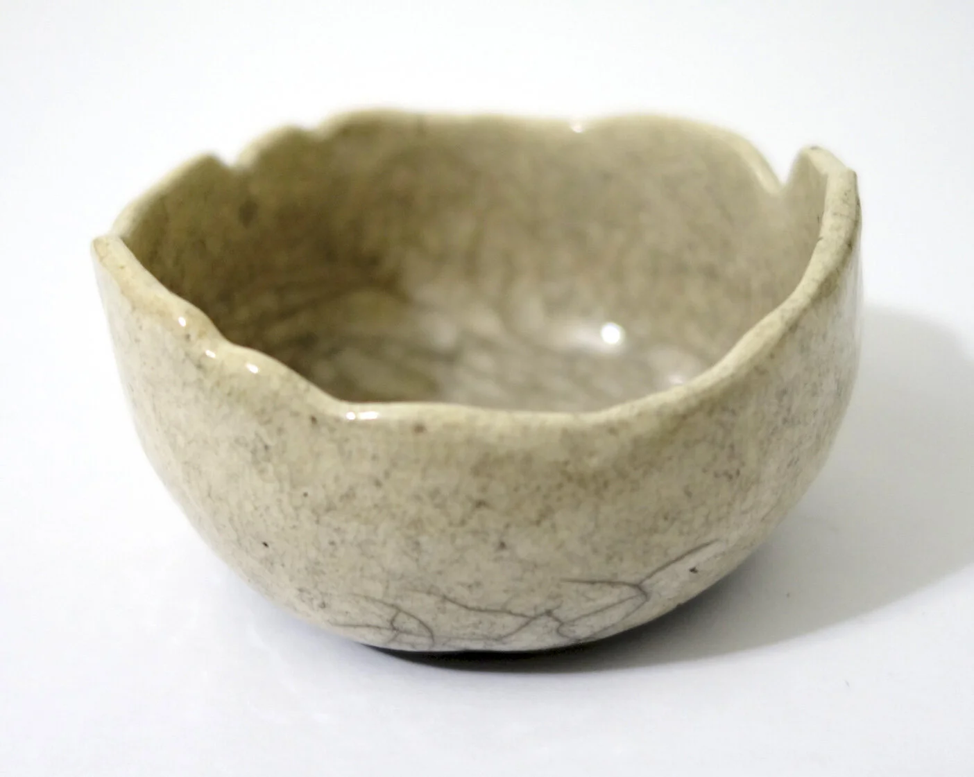 Shelby Prindaville — First Raku Workshop Pieces - White Crackle